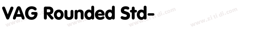 VAG Rounded Std字体转换